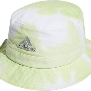 New Adidas Unisex Color Wash Lime Green Bucket Hat One Size Fits All OSFA